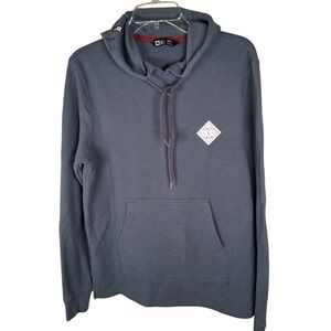 Salty‎ Crew Daybreak 2 Hooded Thermal Small Gray Mens Fishing Hoodie Waffle Knit